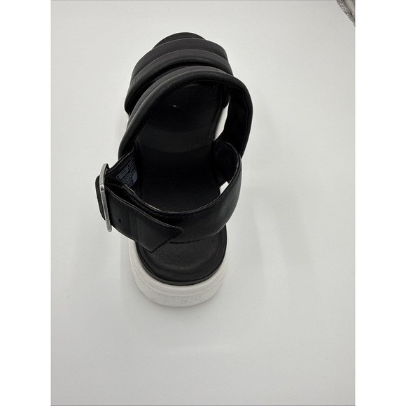 UGG Zayne Slingback Platform Sandal Black Leather Size 9.5 - Picture 6 of 8